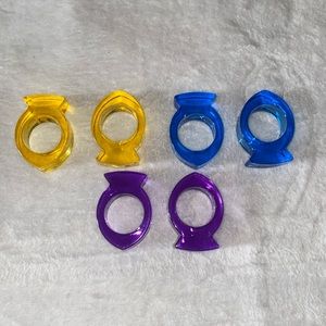 Retro napkin holders (6 pieces)